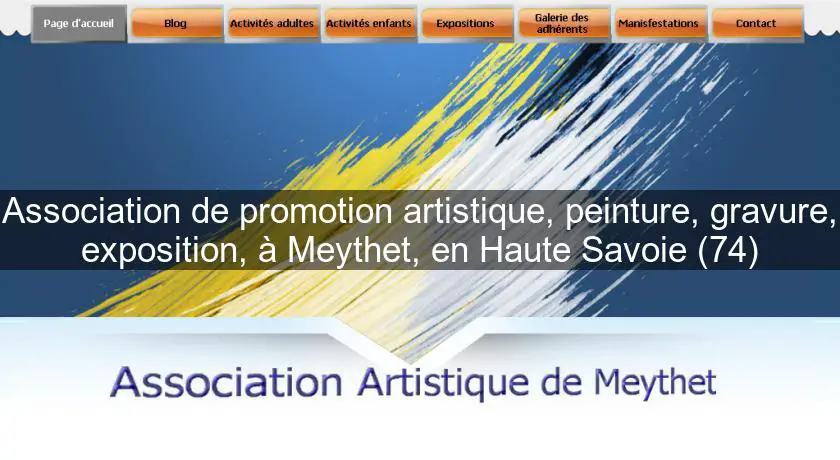 Association de promotion artistique, peinture, gravure, exposition, à Meythet, en Haute Savoie (74)