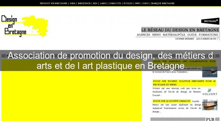 Association de promotion du design, des métiers d'arts et de l'art plastique en Bretagne
