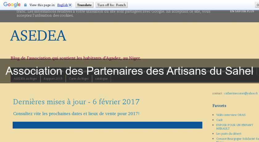 Association des Partenaires des Artisans du Sahel