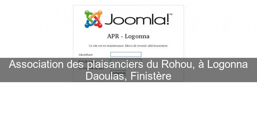 Association des plaisanciers du Rohou, à Logonna Daoulas, Finistère Association des plaisanciers du Rohou, à Logonna Daoulas, Finistère