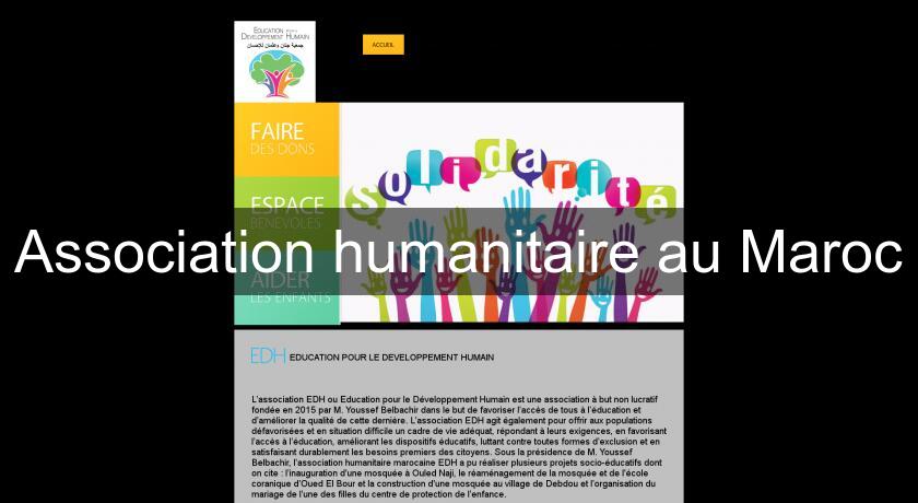 Association humanitaire au Maroc