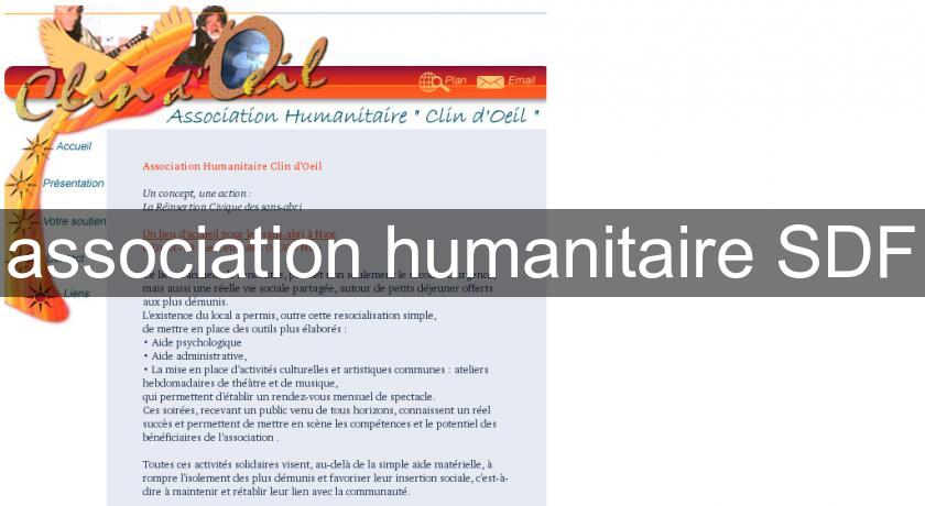 association humanitaire SDF association humanitaire SDF