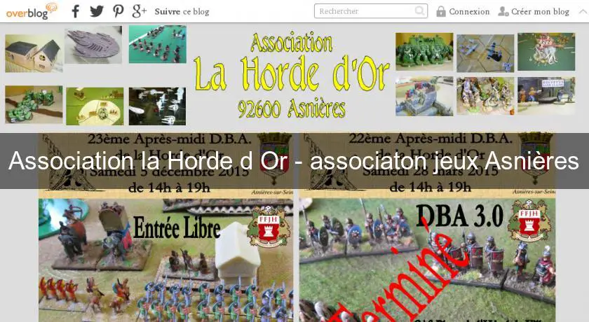 Association la Horde d'Or - associaton jeux Asnières