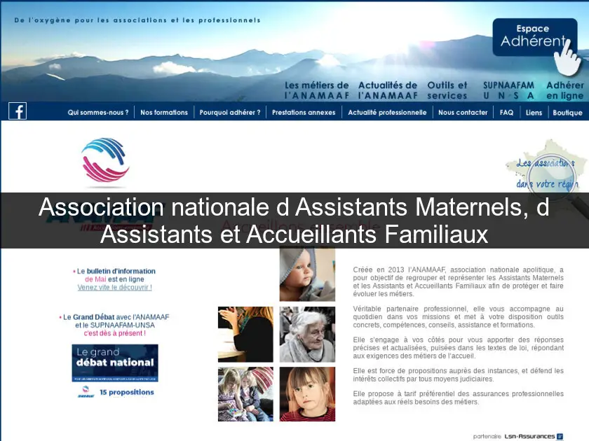 Association nationale d'Assistants Maternels, d'Assistants et Accueillants Familiaux