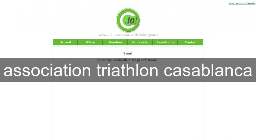 association triathlon casablanca