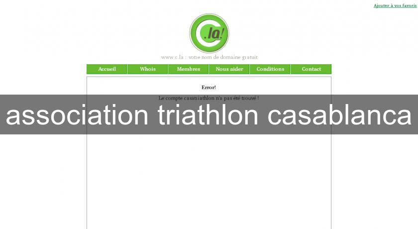 association triathlon casablanca association triathlon casablanca