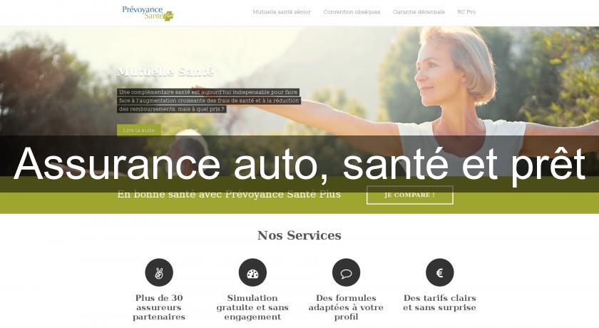 Assurance auto, santé et prêt