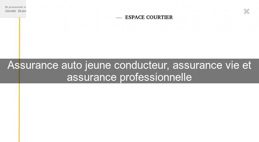 Assurance auto jeune conducteur, assurance vie et assurance professionnelle