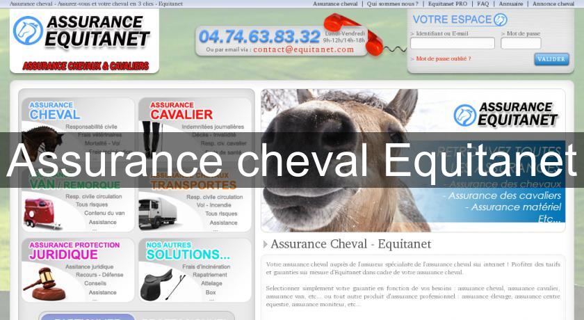 Assurance cheval Equitanet Assurance cheval Equitanet