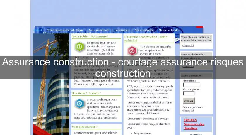 Assurance construction - courtage assurance risques construction