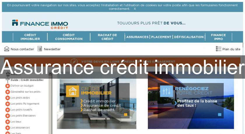 Assurance crédit immobilier