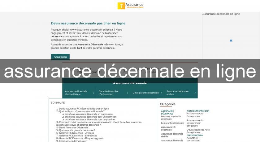 assurance décennale en ligne