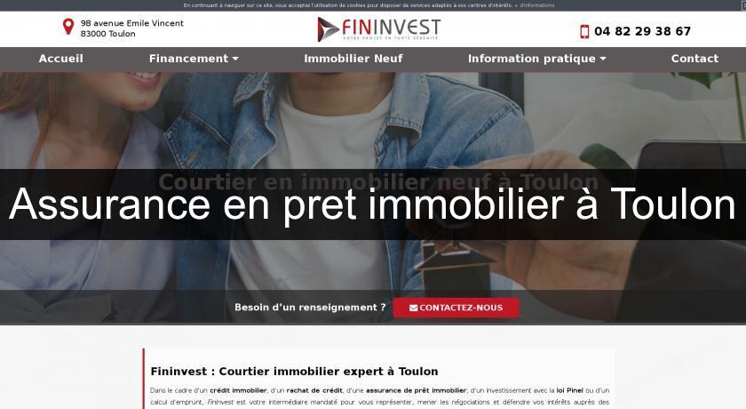 Assurance en pret immobilier à Toulon Assurance en pret immobilier à Toulon