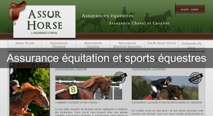Assurance équitation et sports équestres Assurance équitation et sports équestres