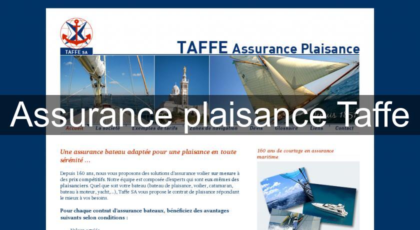 Assurance plaisance Taffe Assurance plaisance Taffe