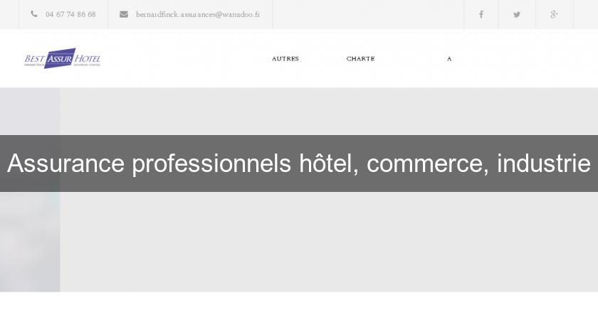 Assurance professionnels hôtel, commerce, industrie Assurance professionnels hôtel, commerce, industrie