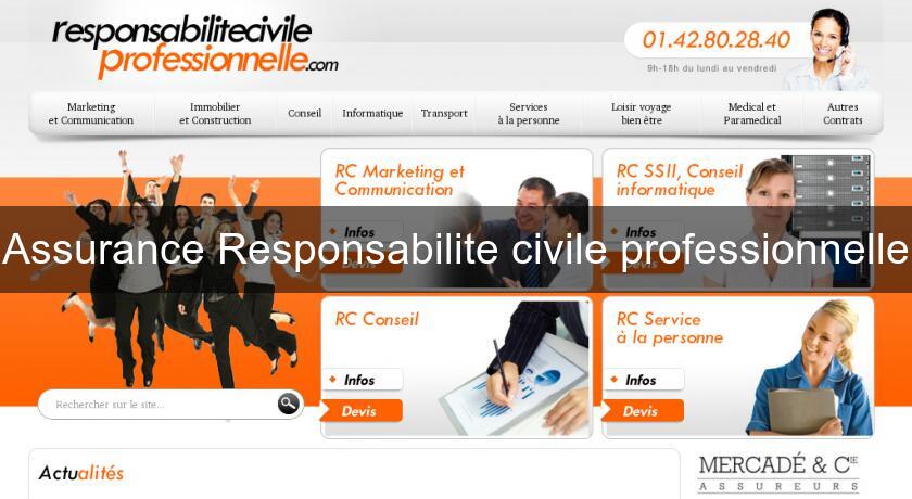 Assurance Responsabilite civile professionnelle Assurance Responsabilite civile professionnelle