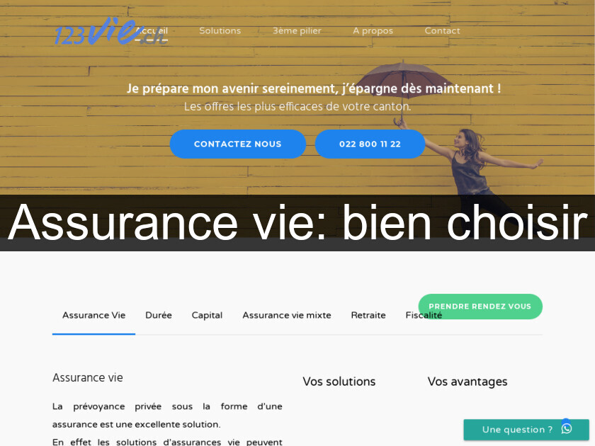 Assurance vie: bien choisir