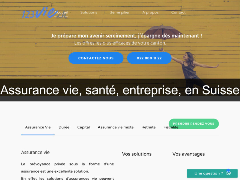 Assurance vie, santé, entreprise, en Suisse Assurance vie, santé, entreprise, en Suisse