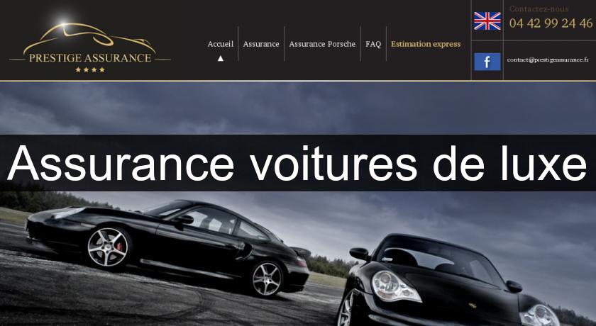 Assurance voitures de luxe Assurance voitures de luxe