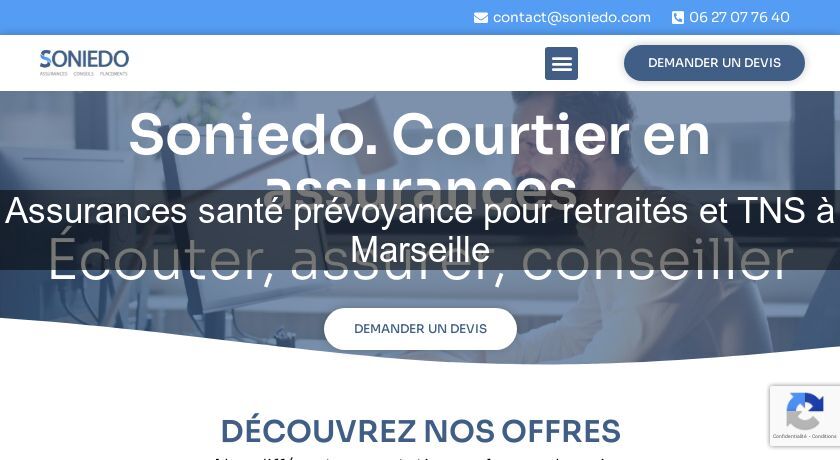 Assurances santé prévoyance pour retraités et TNS à Marseille Assurances santé prévoyance pour retraités et TNS à Marseille