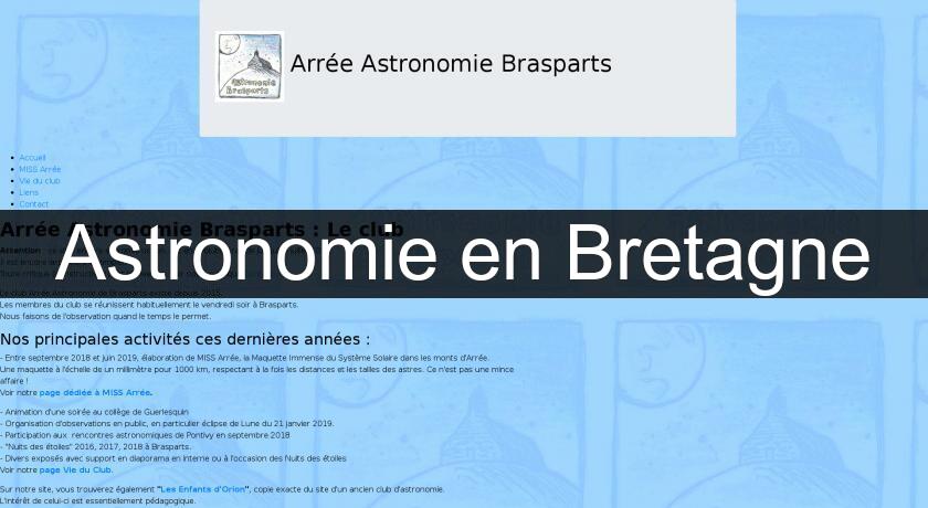 Astronomie en Bretagne Astronomie en Bretagne