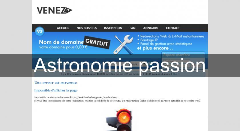 Astronomie passion Astronomie passion