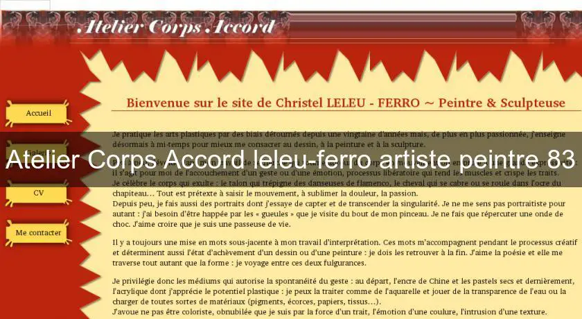 Atelier Corps Accord leleu-ferro artiste peintre 83