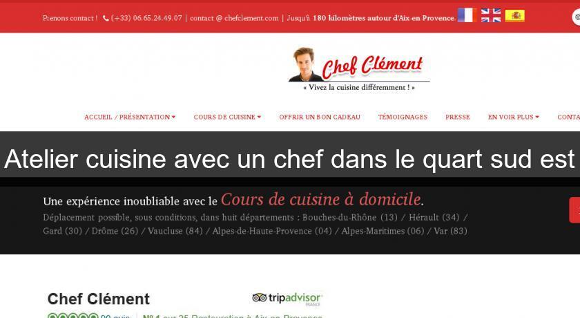 Atelier cuisine avec un chef dans le quart sud est Atelier cuisine avec un chef dans le quart sud est