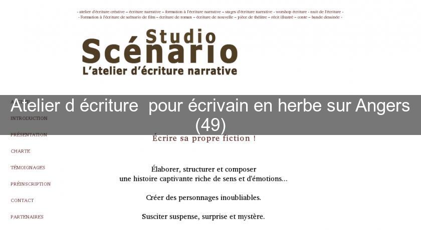 Atelier d'écriture pour écrivain en herbe sur Angers (49) Atelier d'écriture pour écrivain en herbe sur Angers (49)