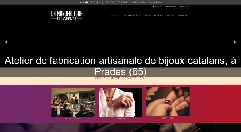 Atelier de fabrication artisanale de bijoux catalans, à Prades (65)