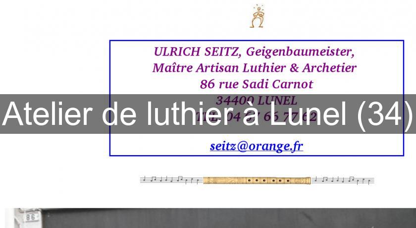Atelier de luthier à Lunel (34) Atelier de luthier à Lunel (34)