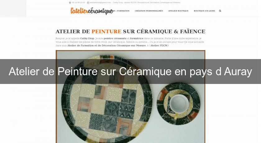 Atelier de Peinture sur Céramique en pays d'Auray