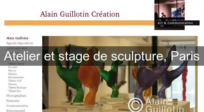 Atelier et stage de sculpture, Paris
