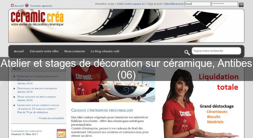Atelier et stages de décoration sur céramique, Antibes (06) Atelier et stages de décoration sur céramique, Antibes (06)
