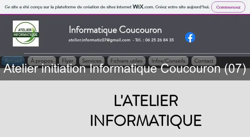 Atelier initiation Informatique Coucouron (07)