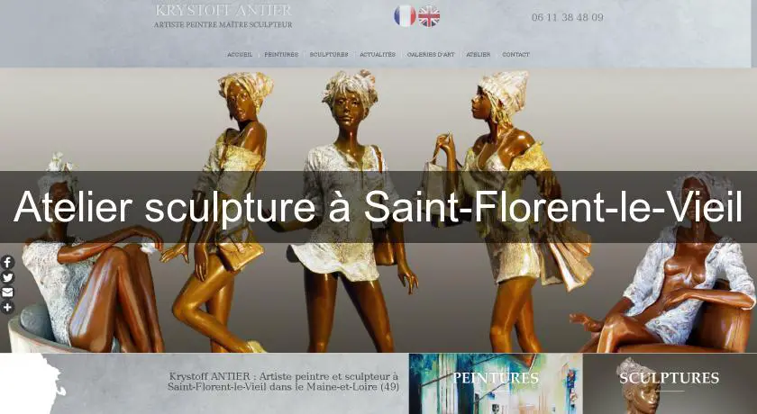 Atelier sculpture à Saint-Florent-le-Vieil
