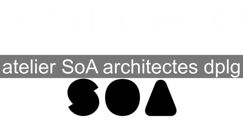 atelier SoA architectes dplg atelier SoA architectes dplg
