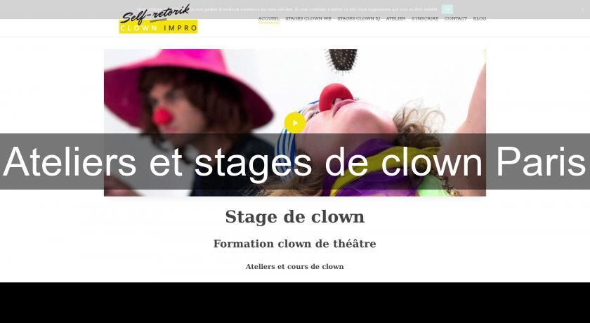 Ateliers et stages de clown Paris