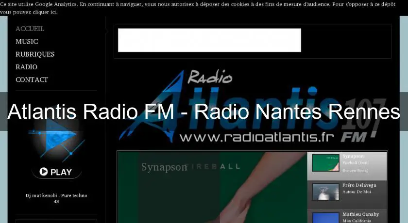 Atlantis Radio FM - Radio Nantes Rennes