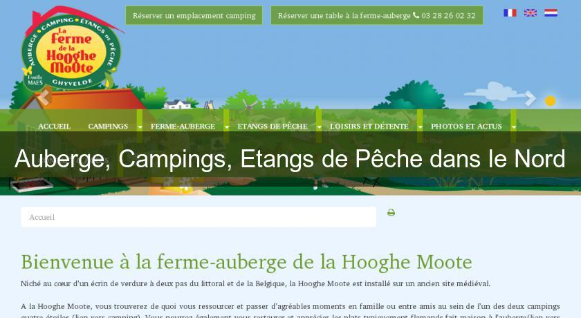 Auberge, Campings, Etangs de Pêche dans le Nord