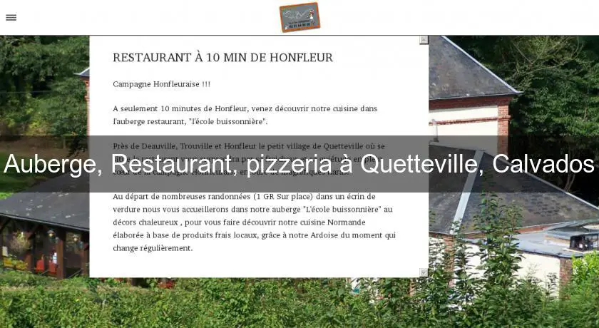 Auberge, Restaurant, pizzeria à Quetteville, Calvados