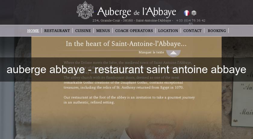 auberge abbaye - restaurant saint antoine abbaye auberge abbaye - restaurant saint antoine abbaye