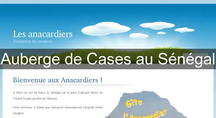 Auberge de Cases au Sénégal