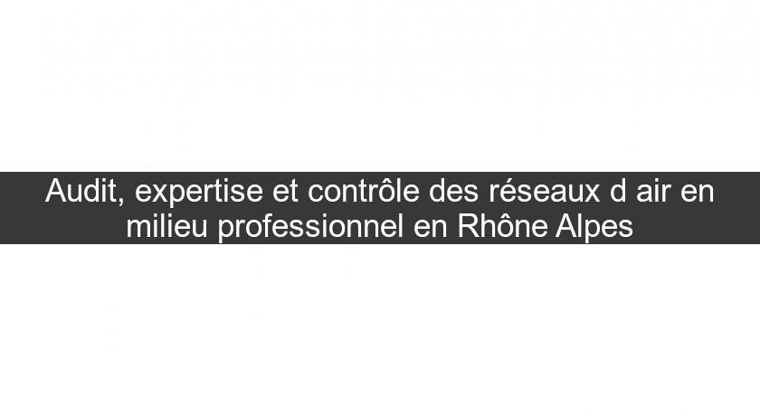 Audit, expertise et contrôle des réseaux d'air en milieu professionnel en Rhône Alpes Audit, expertise et contrôle des réseaux d'air en milieu professionnel en Rhône Alpes