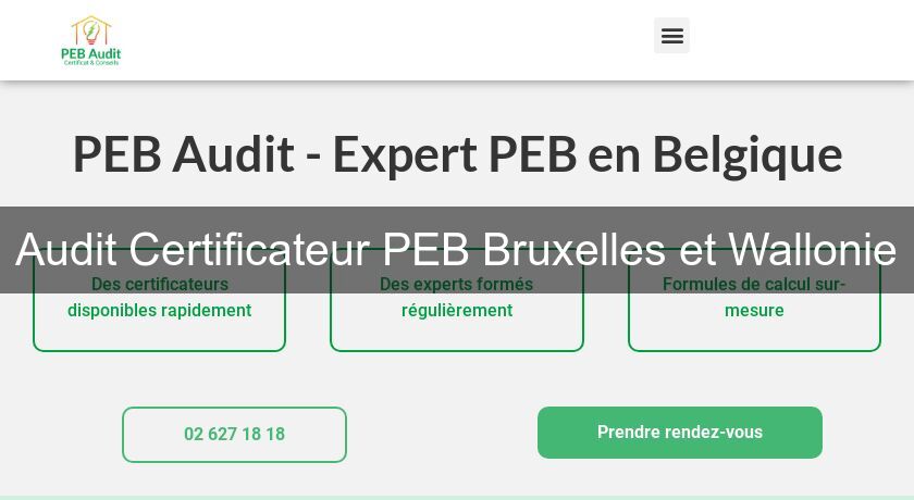 Audit Certificateur PEB Bruxelles et Wallonie