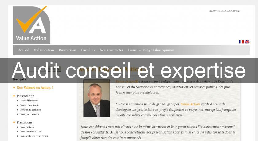 Audit conseil et expertise Audit conseil et expertise