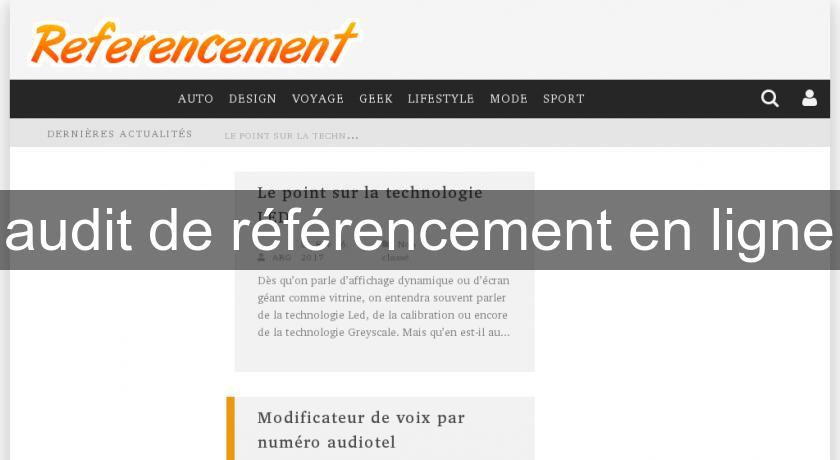 audit de référencement en ligne audit de référencement en ligne
