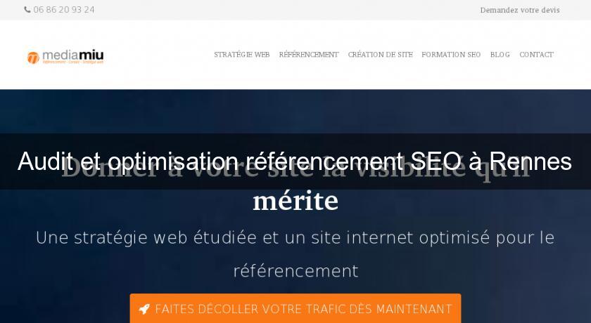 Audit et optimisation référencement SEO à Rennes