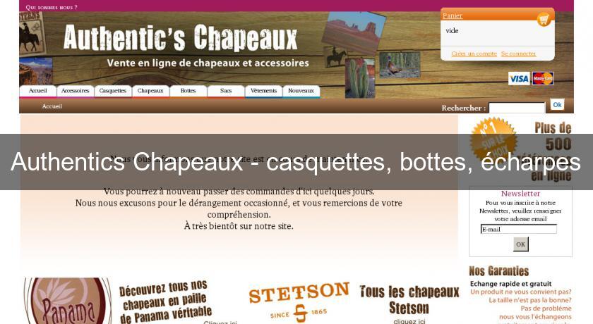 Authentics Chapeaux - casquettes, bottes, écharpes Authentics Chapeaux - casquettes, bottes, écharpes